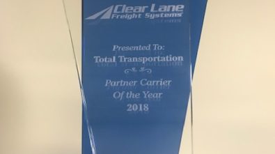 Continental Shipping Lane Freight Awards Total Transportation: 2018 PARTNER CARRIER OF THE YEAR